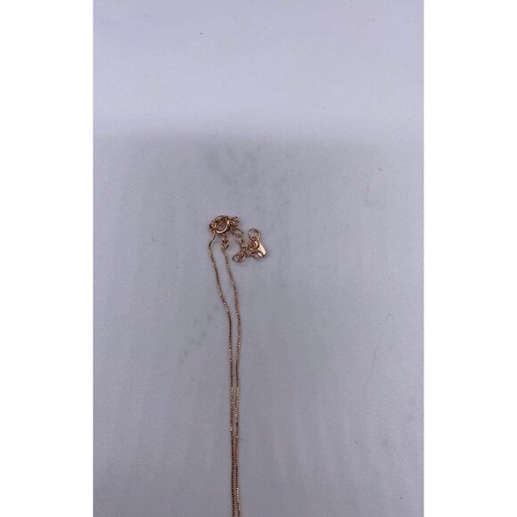 Penta Crystal Bar Charm Necklace Rose Gold  Adjustable Chain Women's Jewelry - Picture 3 of 9